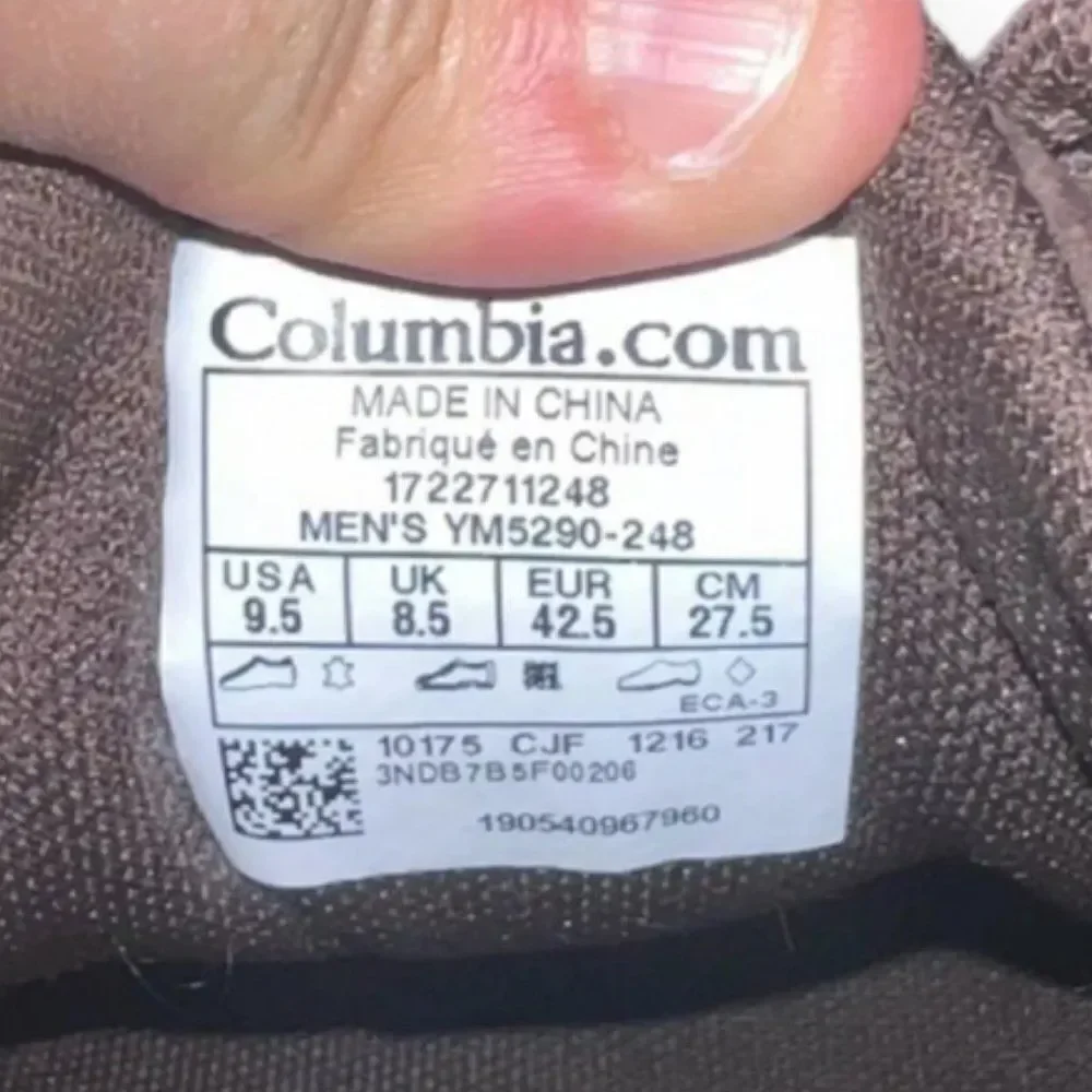 Columbia Three Passes Brown Leather Chukka Boots‎ YM5290-248 Men's 9.5